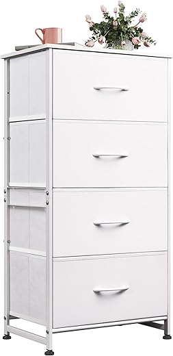 WLIVE Dresser With 4 Drawers, Fabric Organizer