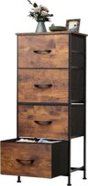WLIVE Dresser With 4 Drawers, Fabric Storage