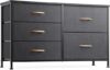 Nicehill Dresser With 5 Drawers, Wide Chest