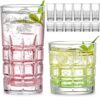 Mfacoy Drinking Glasses Set – 12 Pieces