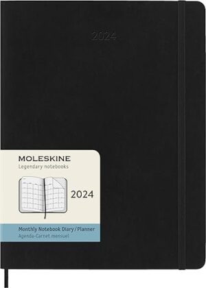 Moleskine DSB12MN4Y24 Softcover XL Notebook, Black