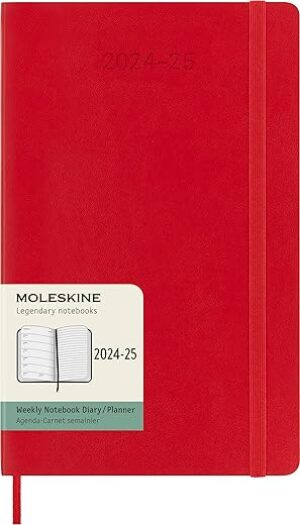 Moleskine DSF218WN3Y25 Notebook, 18-Month Weekly Diary