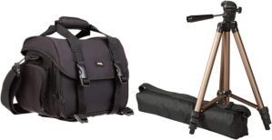 Amazon Basics DSLR Gadget Bag & Tripod Stand