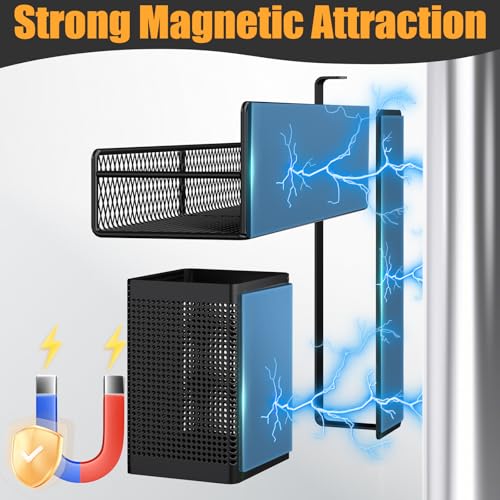 DTUQYX Magnetic Spice Rack With Towel Holder - Image 3