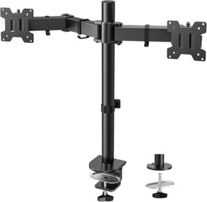 HUANUO Dual Monitor Desk Mount, Adjustable Arm