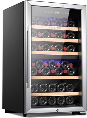 UNTOMAX Dual Zone 52 Bottle Wine Fridge