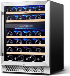 Yeego Dual Zone Wine Cooler, 47 Bottles