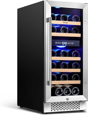 Yeego Dual Zone Wine Fridge, 28 Bottles