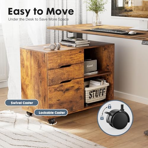 DUMOS Lateral File Cabinet With 3 Drawers - Image 4