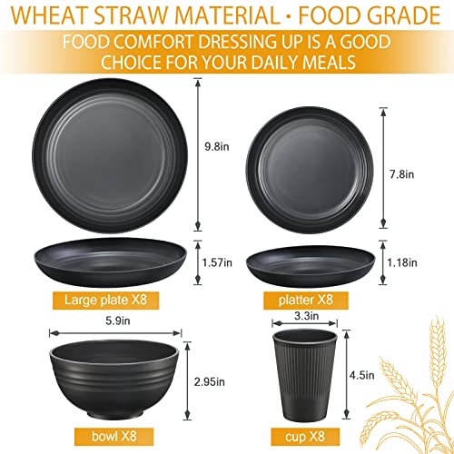 DUOLUV Dinnerware Set For 8, 32-Piece - Image 2
