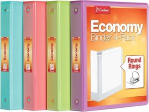 Cardinal Durable 1.5 Inch Binders, 4 Pack