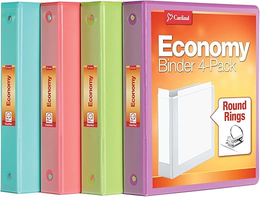 Cardinal Durable 1.5 Inch Binders, 4 Pack