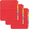 Oxford Durable Plastic Dividers, 8-Tab Organizers