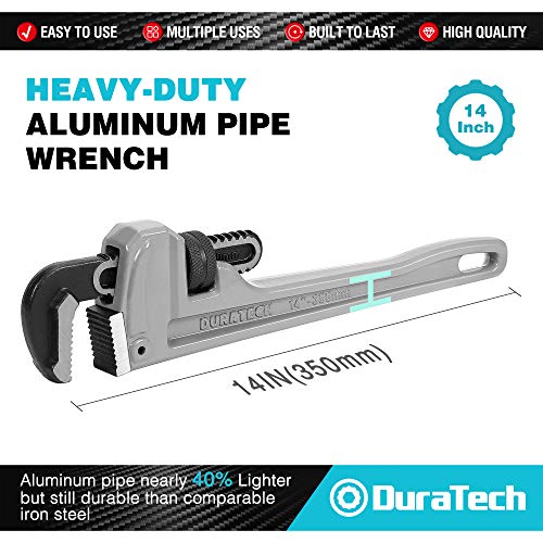 DURATECH 14-Inch & 18-Inch Aluminum Pipe Wrench - Image 3