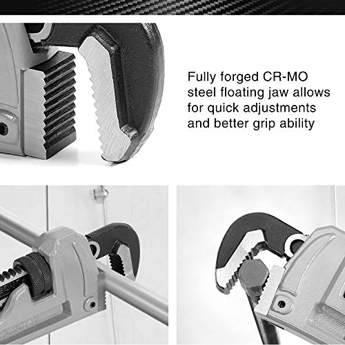 DURATECH 3-Piece Pipe Wrench & 5-Piece Shower Valve Set - Image 3