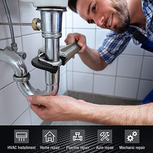 DURATECH 3-Piece Pipe Wrench & 5-Piece Shower Valve Set - Image 5