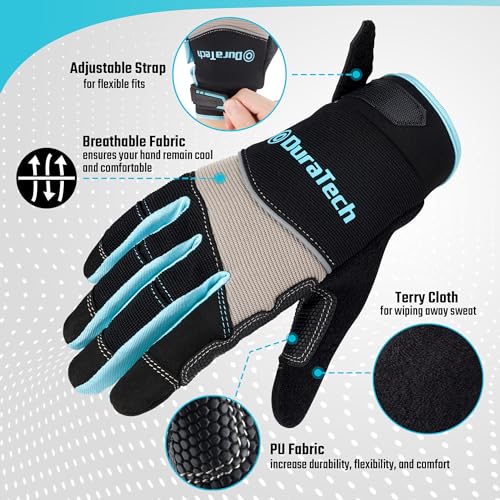 DURATECH Safety Work Gloves, Touch Screen, Large - Image 2