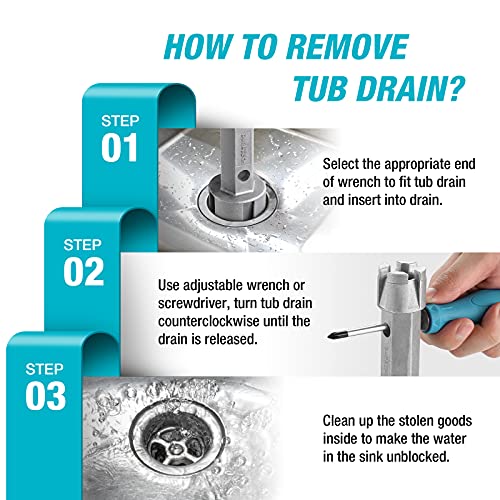 DURATECH Tub Dual Ended Drain Wrench - Image 2