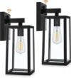 SHINE HAI Dusk To Dawn Outdoor Wall Lantern 2 Pack