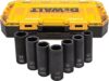 DEWALT DWMT74737 1/2 Deep Drive Impact Socket Set