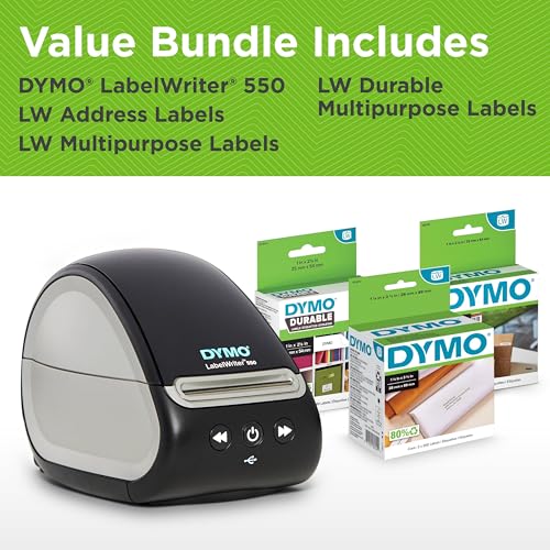 DYMO LabelWriter 550 Label Printer Bundle - Image 2