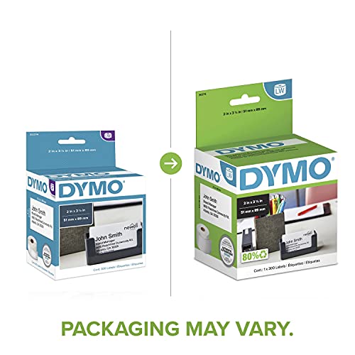 DYMO White 2x3-1/2" Card Stock 300 - Image 3