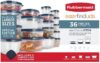 Rubbermaid EasyfindLids 36-Piece Set, Blue