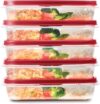 Rubbermaid EasyFindLids Meal Prep Containers, 5.5 Cup