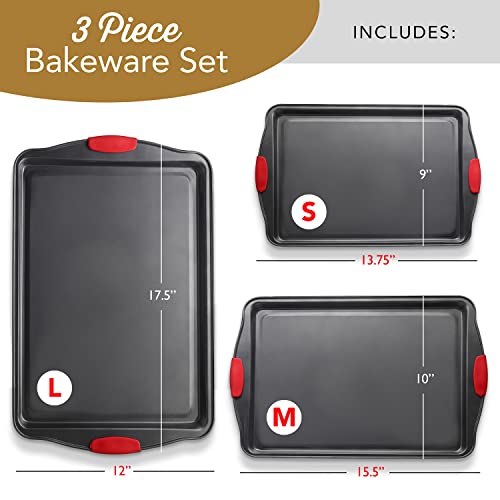 EATEX 3-Piece Steel Baking Sheet Set - Image 2