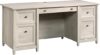 Sauder Edge Water Executive Desk, Chalked Chestnut