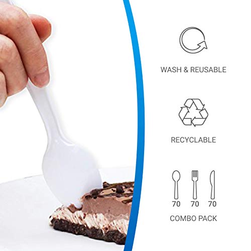 EDI EDI 210 Piece White Disposable Cutlery Set - Image 3