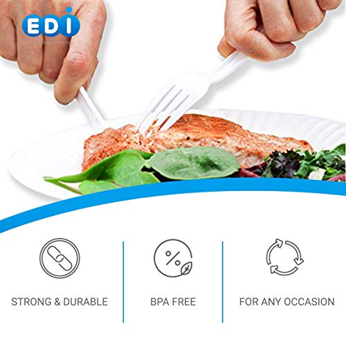 EDI EDI 210 Piece White Disposable Cutlery Set - Image 2