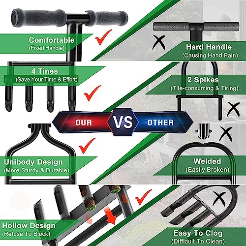 EEIEER Lawn Aerator Tool With Clean Tool - Image 3