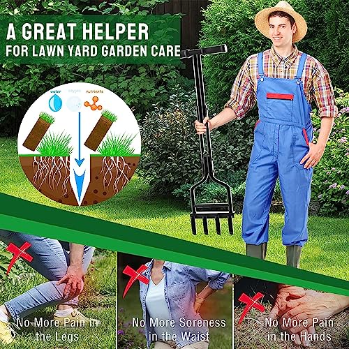 EEIEER Lawn Aerator Tool With Clean Tool - Image 4