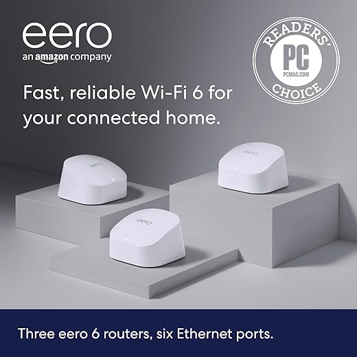 eero Eero 6 Mesh Wi-Fi System, 3-Pack