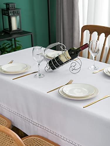 EHouseHome Heavy Duty Fabric Tablecloth With Lace - Image 4