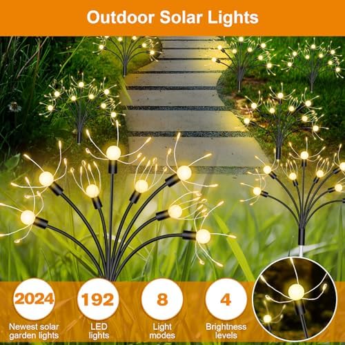 Eiruaw Solar Swaying Fireworks Lights, 192 LED - Image 3