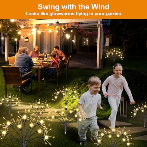 Eiruaw Solar Swaying Fireworks Lights, 192 LED - Image 2