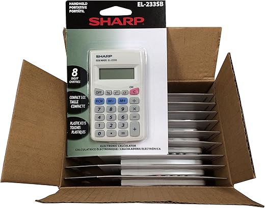 Sharp EL-233SB 8-Digit Pocket Calculator