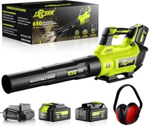 Decerk Electric Cordless Leaf Blower, Lightweight