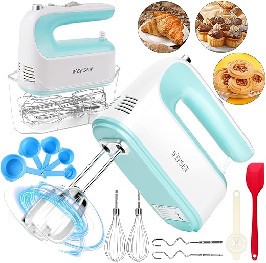 WEPSEN Electric Hand Mixer, 5-Speed, 380W