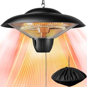 Danluke Electric Hanging Patio Heater, 1500W, Ceiling Mounted