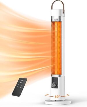 AEROZY Electric Infrared Heater With Oscillation