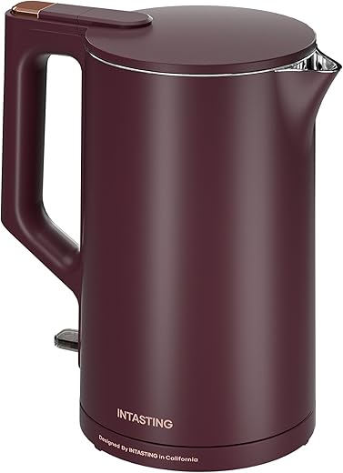 intasting Electric Kettle 100% Stainless Steel 1500W