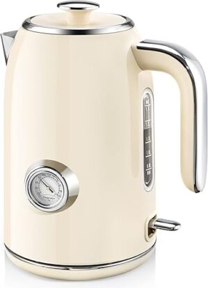 SULIVES Electric Kettle 1.7L Stainless Steel 1500W