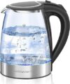 MEGAWISE Electric Kettle, 1.8L Glass With LED