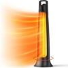 FLOWBREEZE Electric Patio Heater, 1200W, Infrared, 60°Oscillating