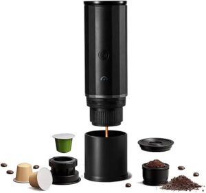 zeroHero Electric Portable Espresso Machine, 15 Bar