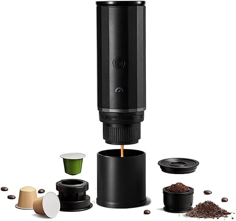zeroHero Electric Portable Espresso Machine, 15 Bar