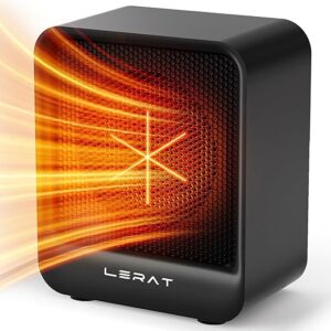 Lerat Electric Space Heater, 500 Watts, Black